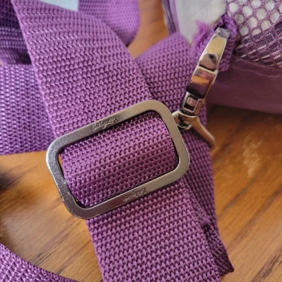 Thirty-One Sling Crossbody Purple & Gray EUC - Picture 7 of 15